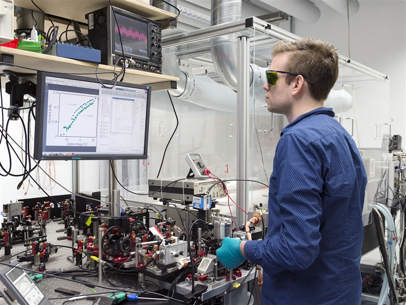 Picture of a researcher working in the laboratory