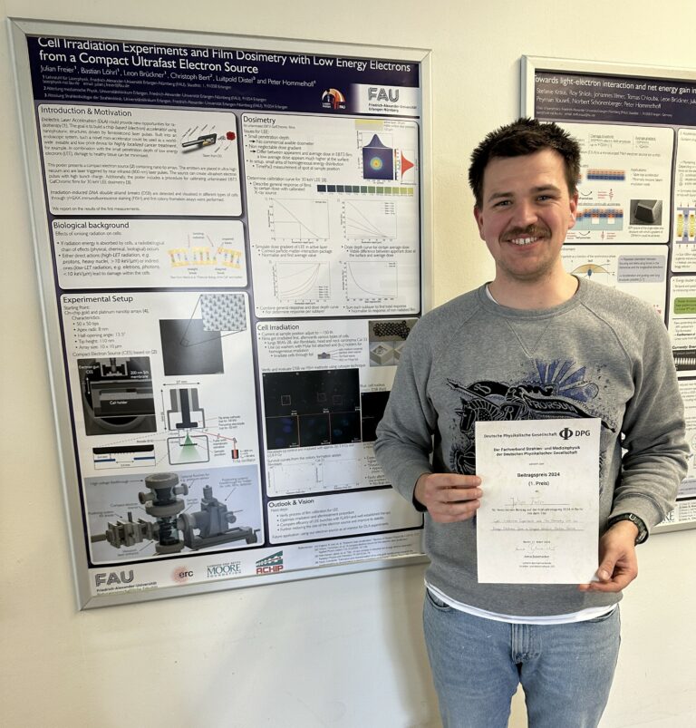 Julian Freier awarded prize at DPG Spring Meeting